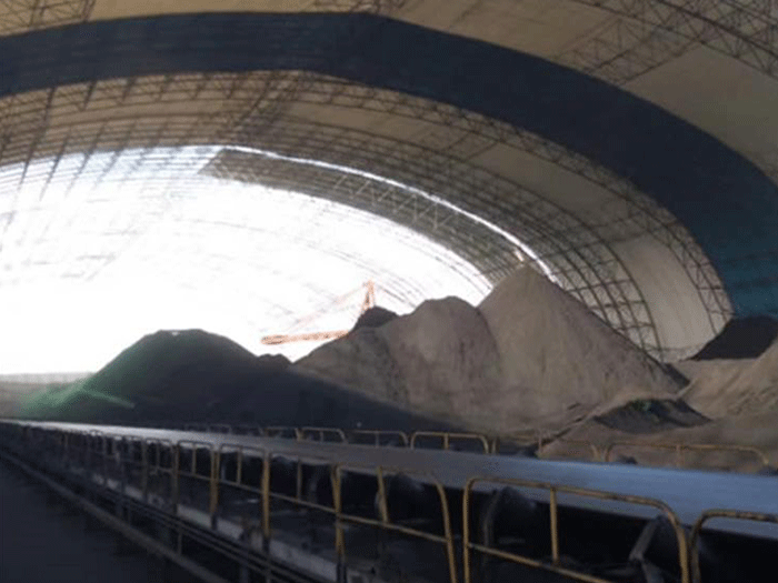 韩城煤棚料仓网架