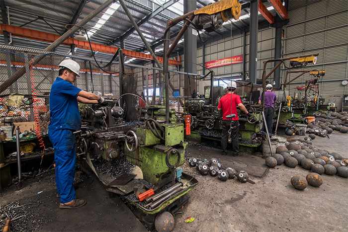 韩城网架配件车间